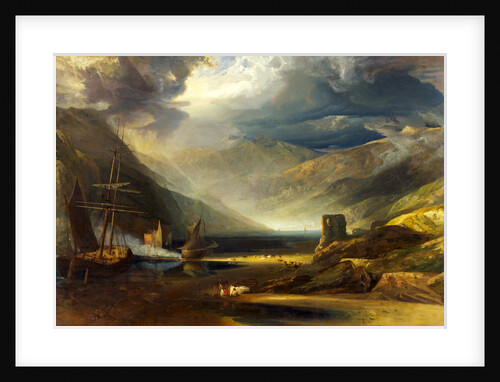 A Scene on the Coast, Merionethshire - Storm Passing Off by Anthony Vandyke Copley Fielding