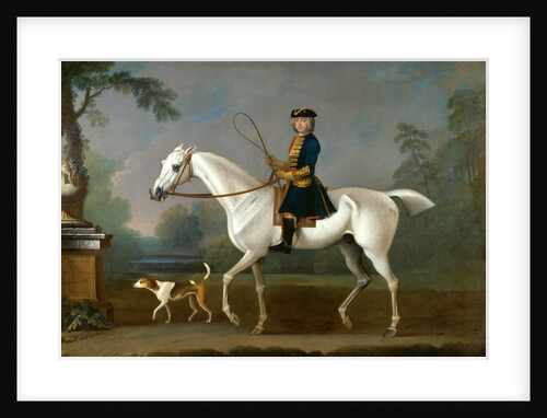 Sir Roger Burgoyne Riding 'Badger' Sir Roger Buroyne Upon His Favourite Horse Badger, With His Bitch Juno by James Seymour