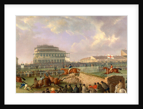 The Liverpool and National Steeplechase at Aintree, 1843 by William Tasker