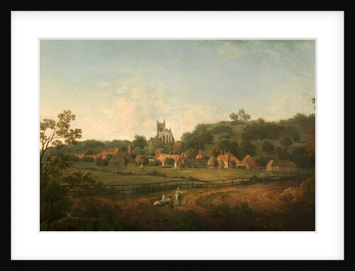 A Distant View of Hythe Village and Church, Kent by Arthur Nelson