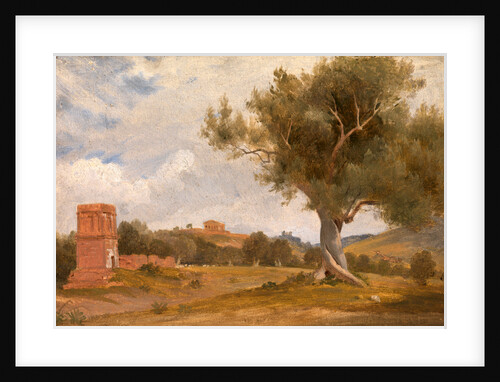 A View at Girgenti in Sicily with the Temple of Concord and Juno, Italy by Charles Lock Eastlake