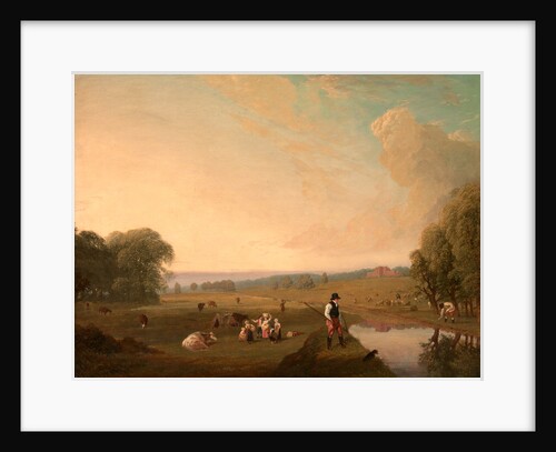 A View of Theobald's Park, Hertfordshire by John James Chalon