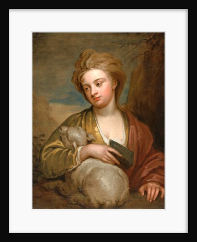 Portrait of a Woman as St. Agnes, Traditionally Identified as Catherine Voss Miss Voss as St. Agnes by Sir Godfrey Kneller