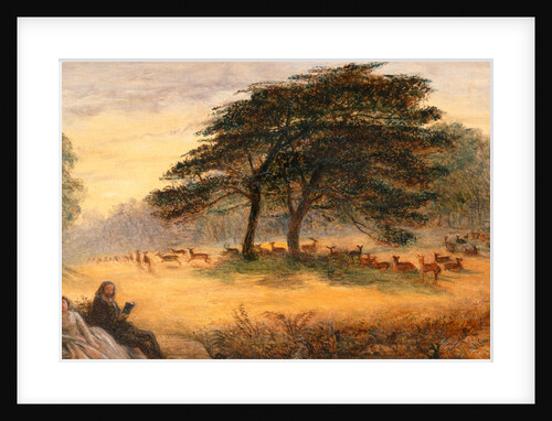 Lovers in Richmond Park (Windsor Park), London by James Smetham