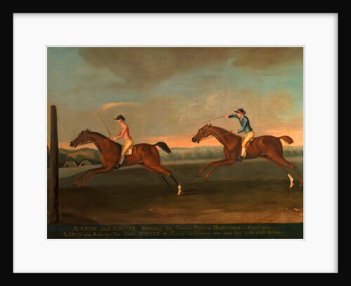 The Match between Aaron and Driver at Maidenhead, Aug. 1754: Aaron winning the Second Heat, c. 1754 by Richard Roper