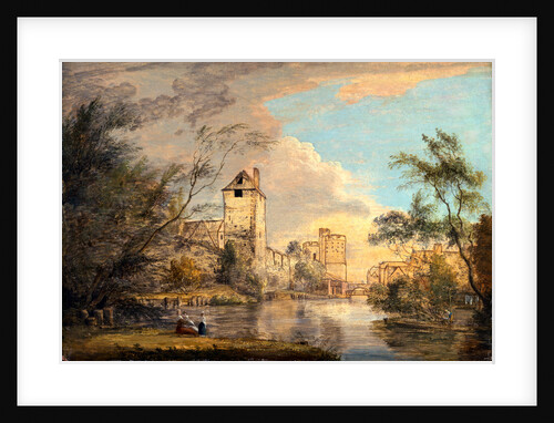An Unfinished View of the West Gate, Canterbury, Kent by Paul Sandby