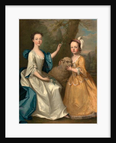 Young Women with a Lamb by Thomas Hudson
