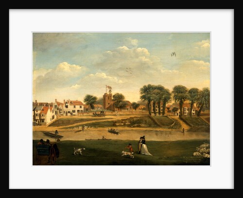 The Old Parish Church and Village, Hampton-on-Thames, Middlesex, 18th century by Anonymous