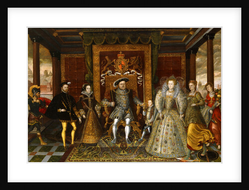 An Allegory of the Tudor Succession: The Family of Henry VIII by Anonymous