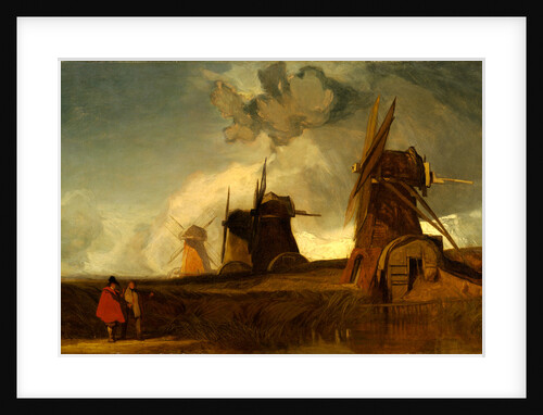 Drainage Mills in the Fens, Croyland, Lincolnshire by John Sell Cotman