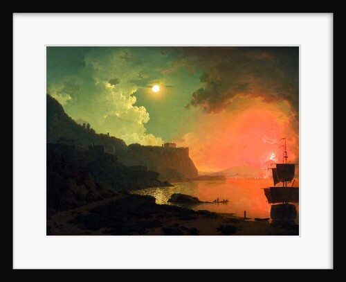 Vesuvius from Posillipo by Joseph Wright of Derby