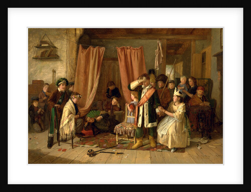 Children Acting the 'Play Scene' from 'Hamlet,' Act II, Scene ii by Charles Hunt