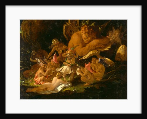 Puck and Fairies, from 'A Midsummer Night's Dream' Elves and Fairies - 'A Midsummer Night's Dream', Act II, Scene II by Joseph Noel Paton
