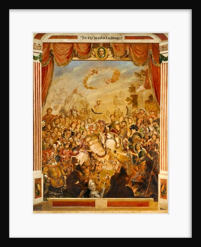 The First Appearance of William Shakespeare on the Stage of the Globe Theatre by George Cruikshank