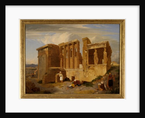 The Erechtheum, Athens, Greece with Figures in the Foreground by Charles Lock Eastlake