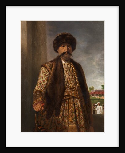 Shuja-ud-daula, Nawab of Oudh Shuja-ud-Daulah, Nawab of Awadh, holding a bow by Tilly Kettle