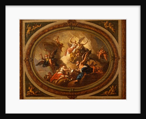 Sketch for an oval ceiling by Louis Laguerre