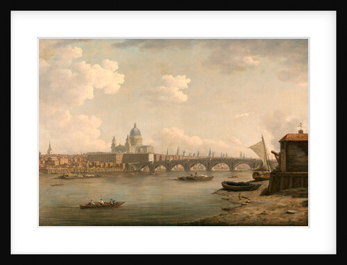 London, St. Paul's and Blackfriars Bridge by William Marlow