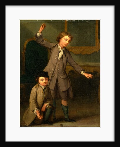 Portrait of Two Boys, probably Joseph and John Joseph Nollekens by Joseph Francis Nollekens