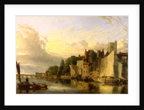Lambeth from the River looking towards Westminster Bridge, London by James Stark