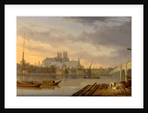 A View of Westminster Bridge and the Abbey from the South Side, London by William Anderson