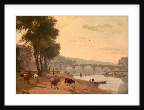 A View of Richmond Bridge, on the Thames, London by Sir Augustus Wall Callcott