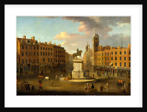 Charing Cross, with the Statue of King Charles I and Northumberland House, London, Joseph Nickolls by Joseph Nickolls