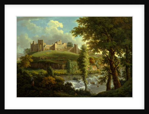 Ludlow Castle with Dinham Weir, from the South-West, Samuel Scott, ca. 1702-1772 by Samuel Scott