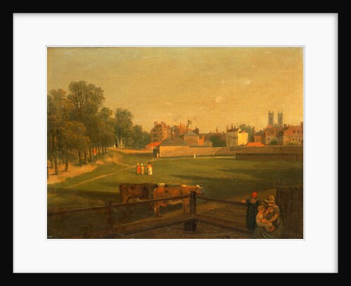 A Western View of part of Westminster and Bird Cage Walk taken from the Mill House by George Arnald