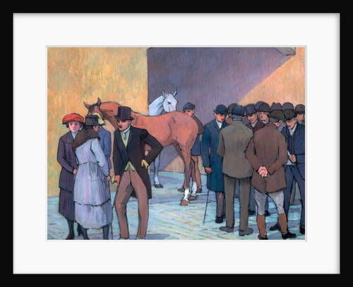 A Morning at Tattersall's by Robert Polhill Bevan