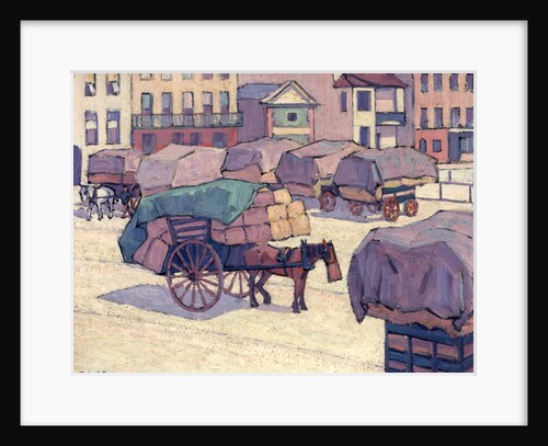 Hay Carts, Cumberland Market by Robert Polhill Bevan