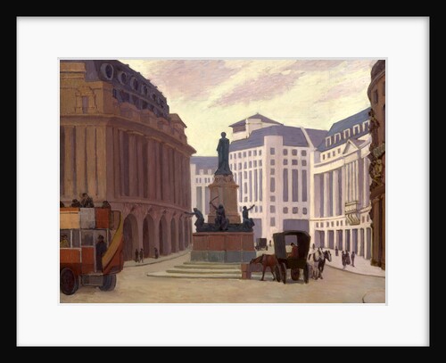 Aldwych, London Back of canvas and back of stretcher stamped 'Bevan' by Robert Polhill Bevan