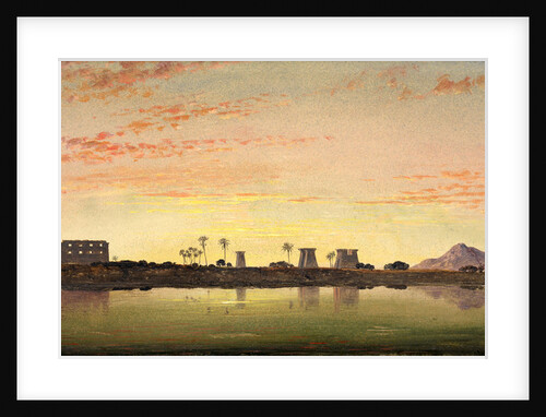 Pylons at Karnak, the Theban Mountains in the Distance by Edward William Cooke