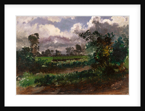 A View across the Artist's Garden from his House at Exmouth, Devonshire by Francis Danby