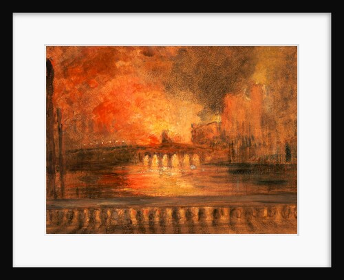 London, the Burning of the Houses of Parliamen by Anonymous