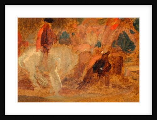 Man on a White Horse by Anonymous