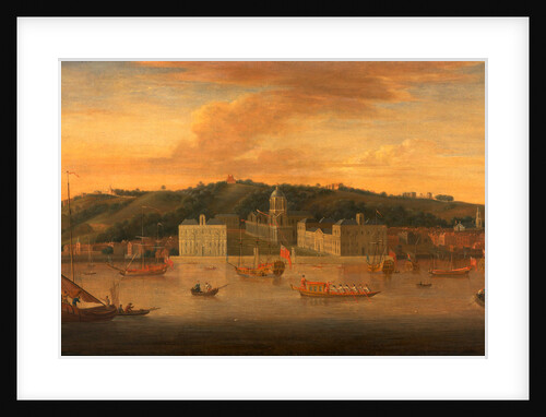 A view of Greenwich from the River with many Boats by The Elder