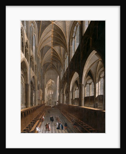 The Interior of Westminster Abbey, London by Anonymous