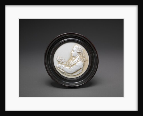 David Garrick Miniature: Tassie Glass Paste Portrait Medallion of David Garrick by James Tassie