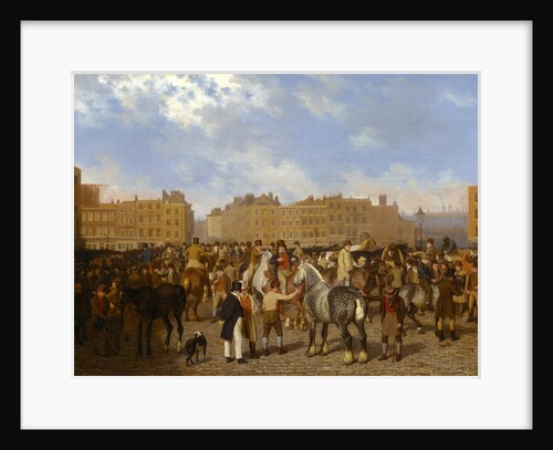 Old Smithfield Market, London by Jacques-Laurent Agasse
