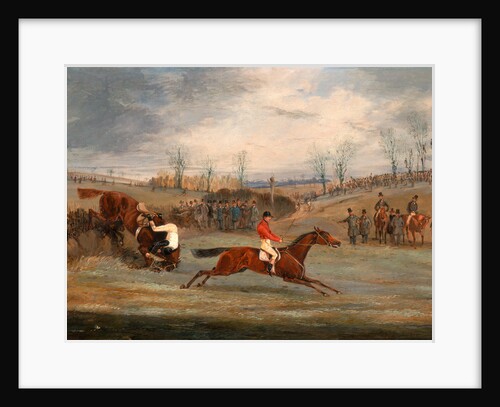 Scenes from a steeplechase: Near the Finish A Steeplechase: Another Hedge by Henry Thomas Alken