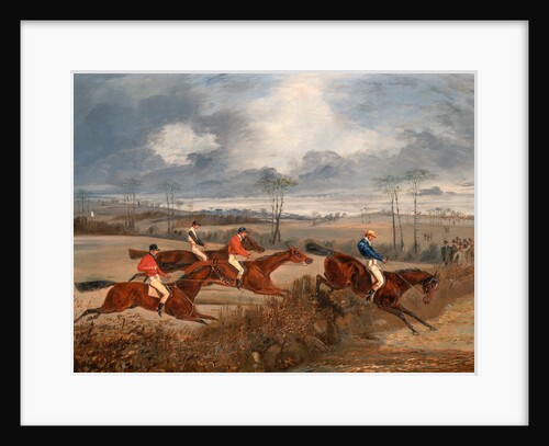 Scenes from a steeplechase: Taking a Hedge A Steeplechase: Near the Finish by Henry Thomas Alken