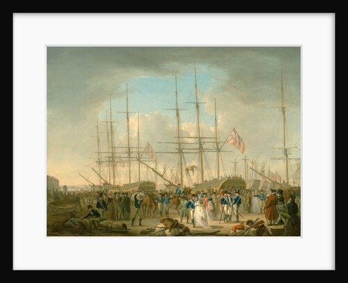 Hussars Embarking at Deptford, Kent by William Anderson