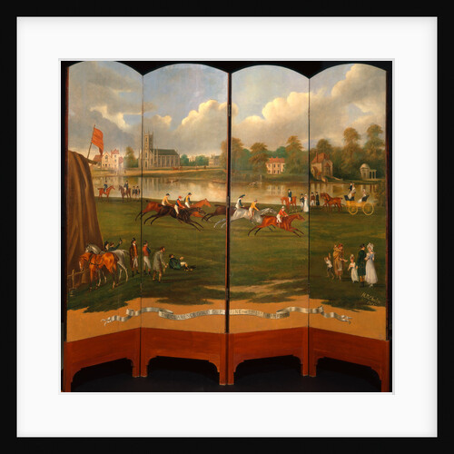 The Clarence Gold Cup at Hampton, London by Henry Bernard Chalon
