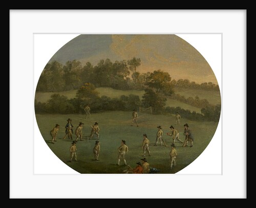 A Game of Cricket The Royal Academy Club in Marylebone Fields by Anonymous