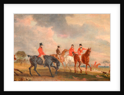 The Quorn Hunt: a Sketch of the Artist and his Friends Moving Off by John Ferneley