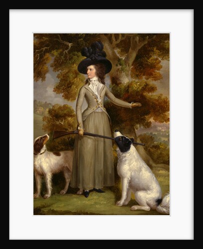 The Countess of Effingham with Gun and Shooting Dogs by George Haugh