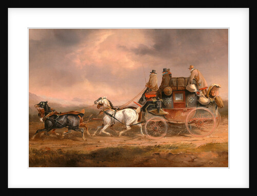 Mail Coaches on the Road: the Louth-London Royal Mail progressing at Speed The Louth to London Coach by Charles Cooper Henderson