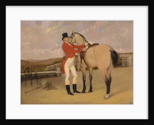James Taylor Wray of the Bedale Hunt with his Dun Hunter Possibly by Ambrose Martin