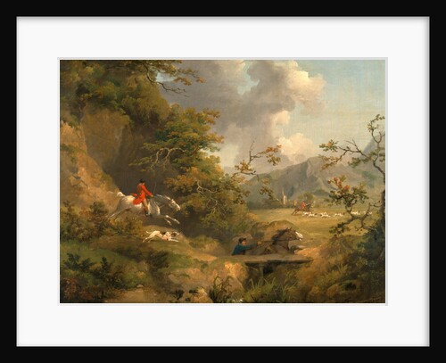 Foxhunting in Hilly Country by George Morland